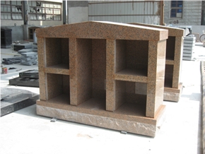Tianshan Red Granite Family Columbarium Cremation Columbarium Niche Four