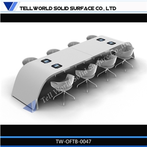 Factory Direct Supply Acrylic Solid Surface Reception Desk