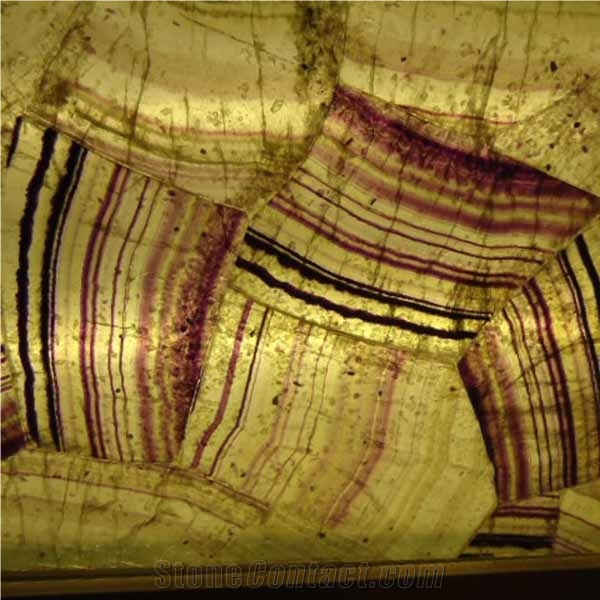 Multi Flurite, Yellow Semiprecious Stone Tiles & Slabs