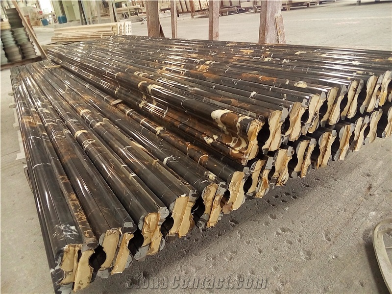 Black Portoro Marble Molding