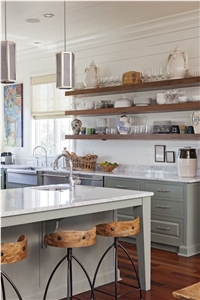Great Choices in Kitchen Counter Top with Iso/Nsf Certificate Using Recycled Materials No Radiation Shining Series Normally Produced Slab Size 118*55 and 126*63