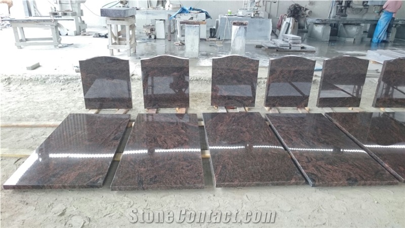 Indian Mahogany Gravestone,Tombstone Monument, Indian Dakota Granite Monument, Brown Granite Monuments