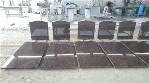 Indian Mahogany Gravestone,Tombstone Monument, Indian Dakota Granite Monument, Brown Granite Monuments