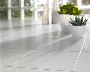 Crystal White Quartz Stone Tile & Slab for Flooring Engineered Stone