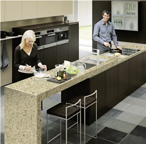 Custom Countertops Quartz Stone Kicthen Countertop