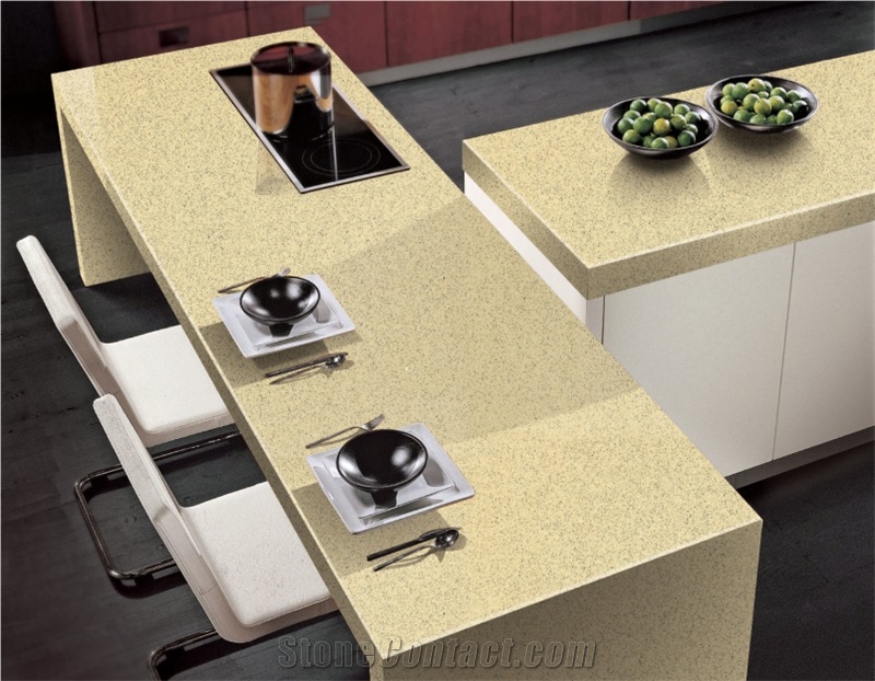 Custom Countertops Quartz Stone Kicthen Countertop