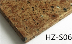Hz-S06 Multicolor Quartz Stone Tile,Yellow Quartz Stone Tile
