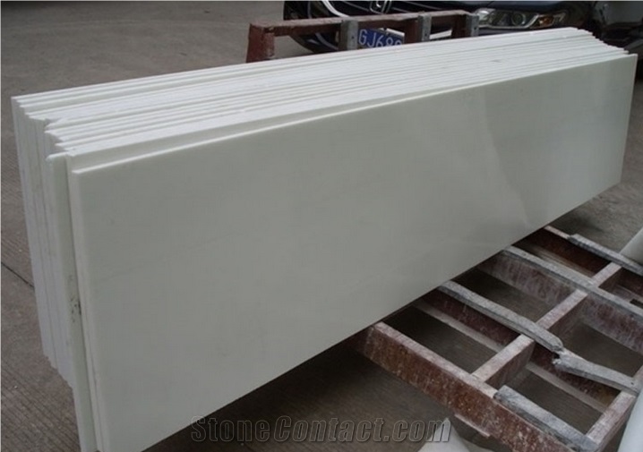 Pure White Quartz Stone Countertop,Kitchen Island