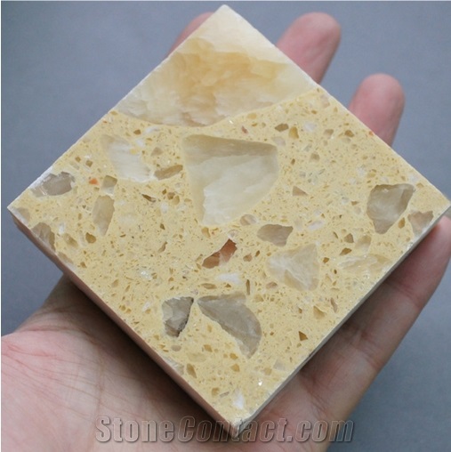 Royal Yellow Aritificial Onyx Tile and Slab