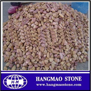 Yellow Rainbow Sandstone Pebbles Gravels