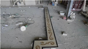 Waterjet Marble Border,Waterjet Pattern Border Lines /Molding