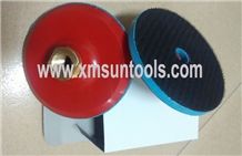 4",5" Plastic Backer Up,Red Rigid Backer Pads with Soam,Polishing Adaptor