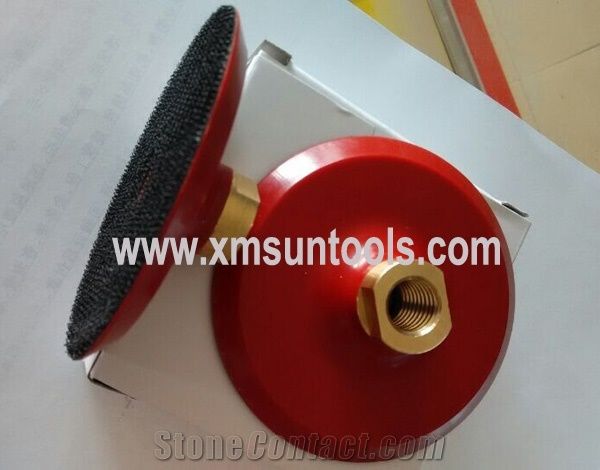 4"Plastic Backer up for Polishing Pads,Red Rigid Pads Adaptor