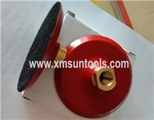 4"Plastic Backer up for Polishing Pads,Red Rigid Pads Adaptor