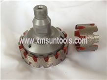 Cnc Stubbing Wheel with Slot,Continuous Cnc Router,Double Layer Stubbing Wheel