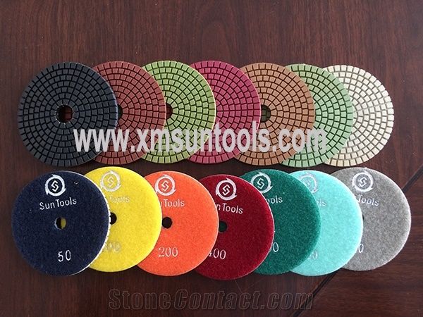 Concrete Wet Polishing Pads,Fast Cutting Long Life for Granite, Concrete