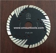 Continuous MU cutting blade,Diamond cutting disc,stone cutting tools,Sintered turbo blade with protection