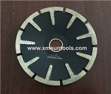 Counter cutting blade,Diamond cutting disc,stone cutting tools,Granite segmented blade,Convex blade with T segment protection
