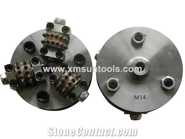 D125 Bush Hammer for Granite Surface Polishing, Diamond Bush Hammer Plate, Bush Hammer for Hand Grinder Machine,Diamond Bush Hammer Tools