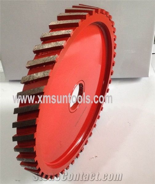 Diamond Milling Tools,Stone Grinding Wheel, Calibrating Wheels for Granite and Marble, for Stone Thickness Calibration,Segmented Profile Wheel