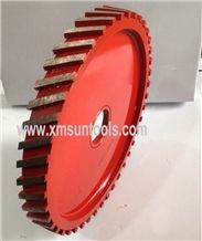 Diamond Milling Tools,Stone Grinding Wheel, Calibrating Wheels for Granite and Marble, for Stone Thickness Calibration,Segmented Profile Wheel