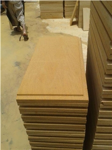 Yellow Sandstone Honed Slabs & Tiles, Pakistan Yellow Sandstone Honed Finished Slabs & Tiles First Choice for Export.