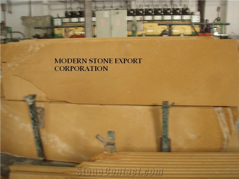 Yellow Sandstone Honed Slabs & Tiles, Pakistan Yellow Sandstone Honed Finished Slabs & Tiles First Choice for Export.