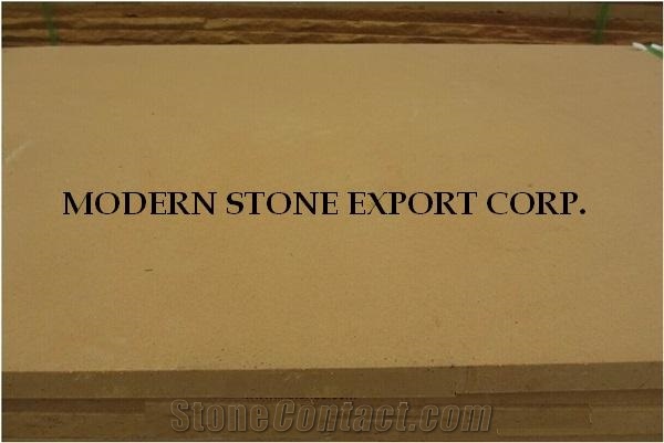 Yellow Sandstone Honed Slabs & Tiles, Pakistan Yellow Sandstone Honed Finished Slabs & Tiles First Choice for Export.