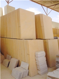 Yellow Sandstone Honed Slabs & Tiles, Pakistan Yellow Sandstone Honed Finished Slabs & Tiles First Choice for Export.