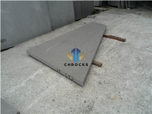 Cinderella Grey Marble Step, Grey Marble Staircase, Milano Grey Marble Corner Step,Natural Marble Interior Steps