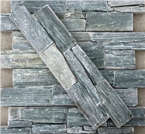 Green Slate Cement Natural Cultured Stone/ Stacked Stone/ Ledge Stone for Wall Panel Cladding Green Slate Cement Natural Cultured Stone/ Stacked Stone/ Ledge Stone for Wall Panel Cladding