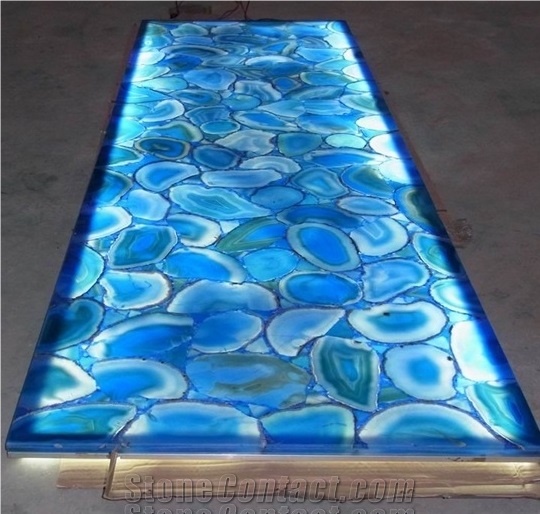 High Quality Splendid Nature Blue Semiprecious Stone Slabs