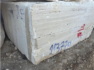 White Travertine Blocks