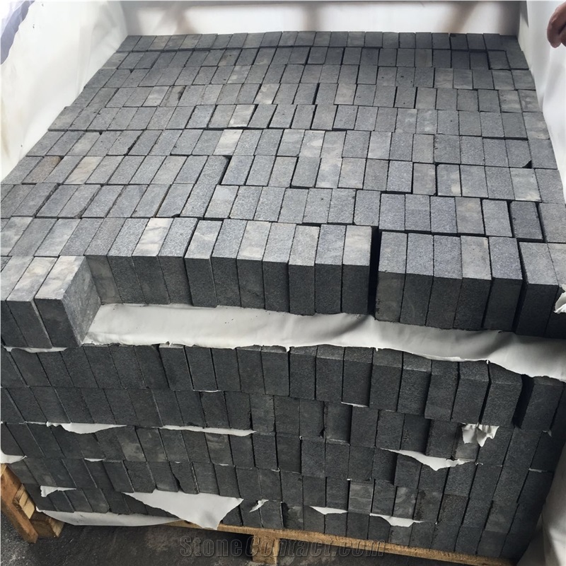 2016 Hot Black Granite Cube Stone, Paving Sets and Floor Covering