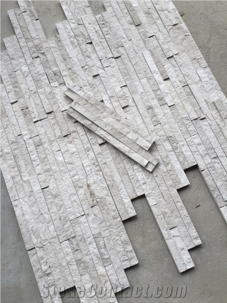 China Grey Marble Wall Cladding, Manufactured Corner Cultured Stone