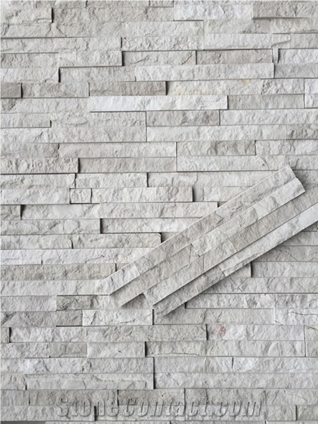 China Grey Marble Wall Cladding, Manufactured Corner Cultured Stone