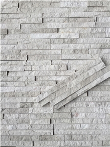 China Grey Marble Wall Cladding, Manufactured Corner Cultured Stone