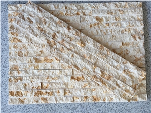China New Beige Design Marble Split Face Cultured Stone