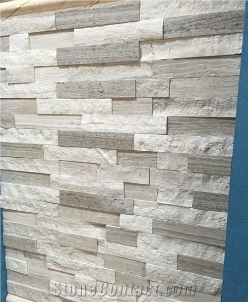 Natural Beige Marble Cultured Stone Thin Stone Veneer