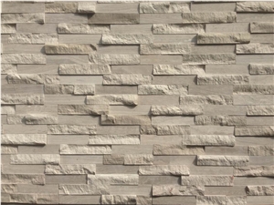 Natural Beige Marble Cultured Stone Thin Stone Veneer