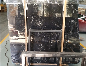Popular Chinese Portoro Silver Marble Slabs Marble Tiles with Best Quality