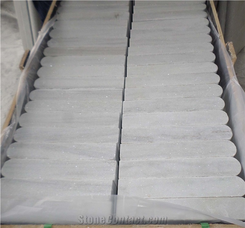 Popular Pure White Quartzite Tiles and Flooring for Landscape