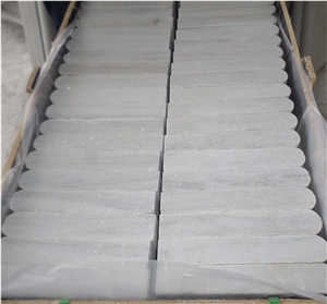 Popular Pure White Quartzite Tiles and Flooring for Landscape