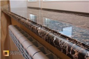 Dark Emperador Marble Window Sill