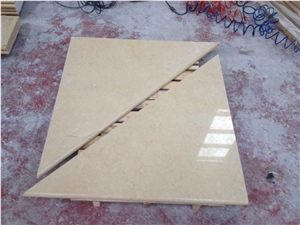 Rh 32 Jerusalem Dark Gold Limestone Tiles & Slabs, Beige Palestine Limestone for Flooring and Walling Tiles