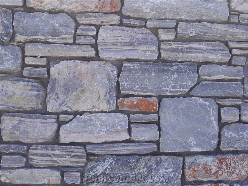 Volos Grey Stone Dry Wall, Volos Grey Marble Building & Walling