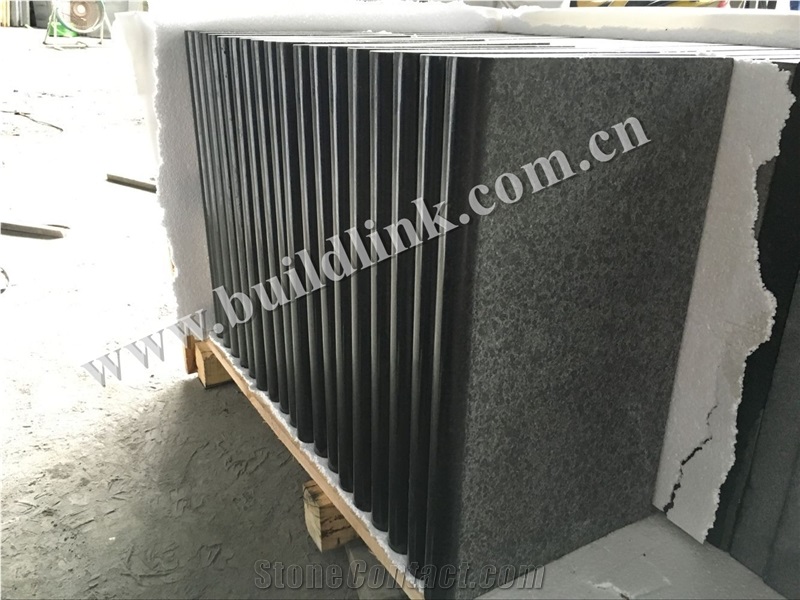 China Black Basalt, G684 Flamed + Polished Bullnose Edging Swimming Pool Tiles, G684 Black Basalt,Raven Black,Black Pearl Pool Coping