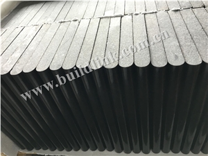 China Black Basalt, G684 Flamed + Polished Bullnose Edging Swimming Pool Tiles, G684 Black Basalt,Raven Black,Black Pearl Pool Coping China Black Basalt, G684 Flamed + Polished Bullnose Edging Swimming Pool Tiles, G684 Black Basalt,Raven Black,Black Pearl Pool Coping