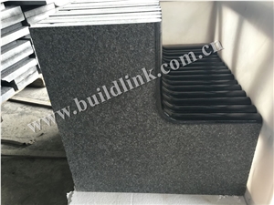 China Black Basalt, G684 Flamed + Polished Curved Bullnose Edging Swimming Pool Tiles, G684 Black Basalt,Raven Black,Black Pearl Pool Coping