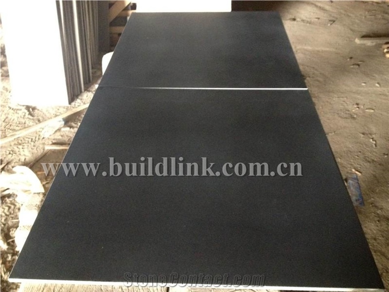 China Black Basalt, Mongolia Black Honed Tiles, Nero Mongolia,Super Mongolia Black Basalt Honed Tiles